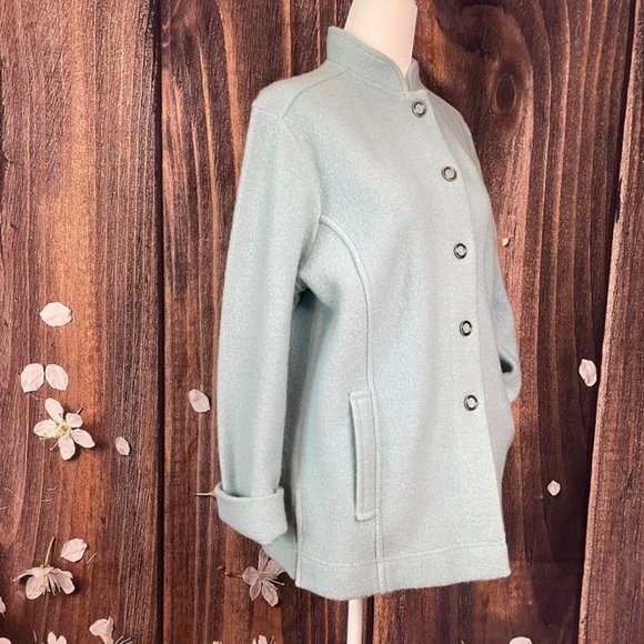 Vintage 80s Norm Thompson wool coat - Picture 2 of 5